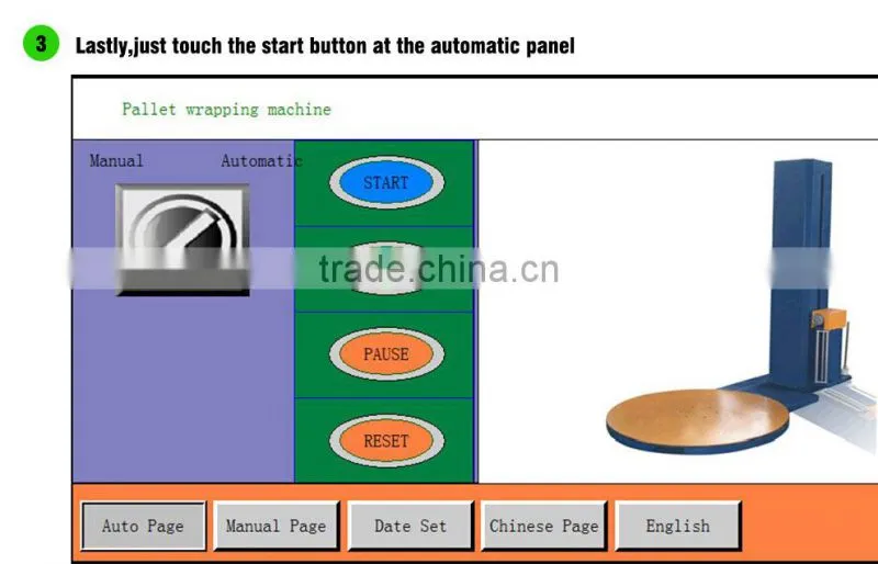 Pallet wrapping mchine