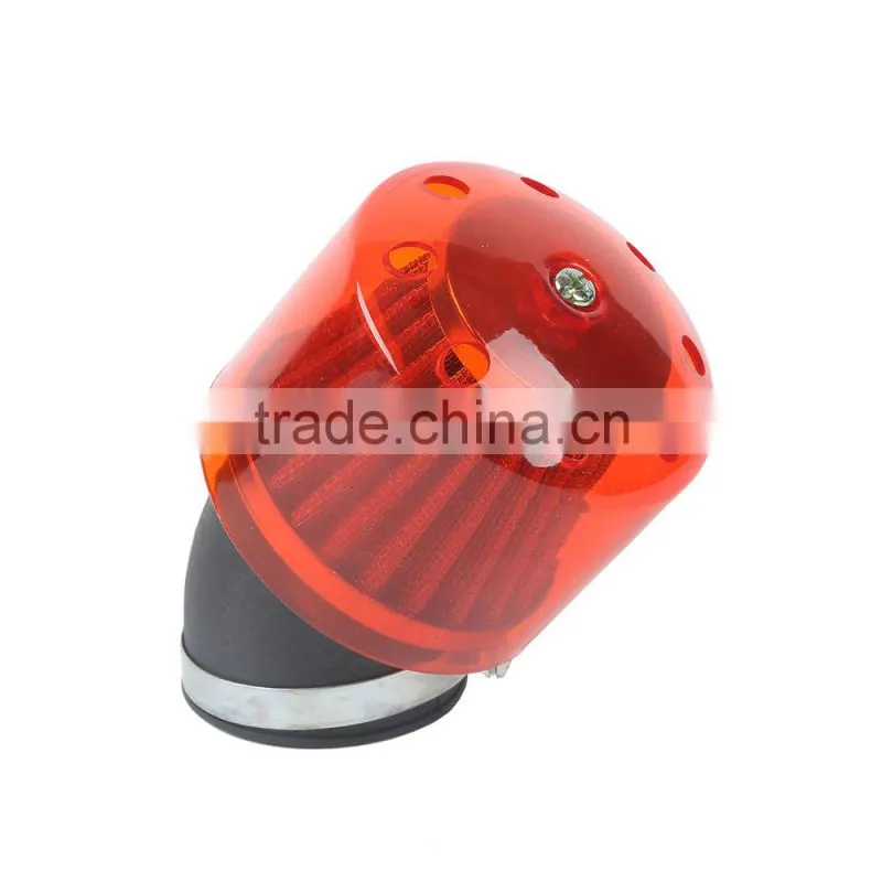 NEW Plastic Air Cleaner Intake Filter With Blue/Red Cover For All 48mm Motorcycle