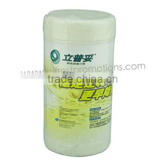 Wet Wipes in Big Plastic Can