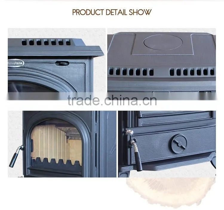 Cast Iron Material Wood Stoves/wood burning fireplace with Enamel