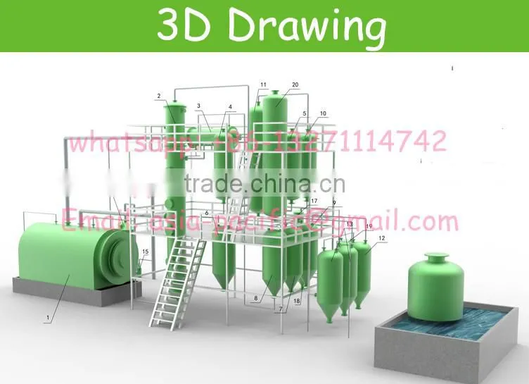 distillation unit, used engine oil to diesel equipment for sale