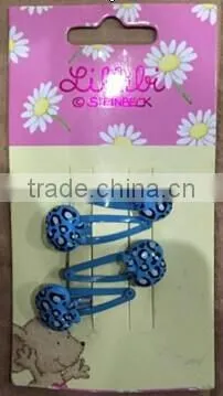 4PC BLUE LADYBARD HAIR PIN