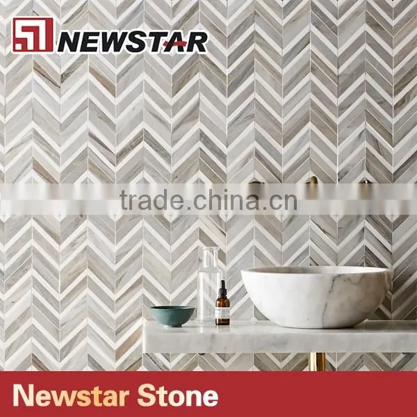 Natural stone decorative wall tile marble mosaic tile exterior wall tile mosaics