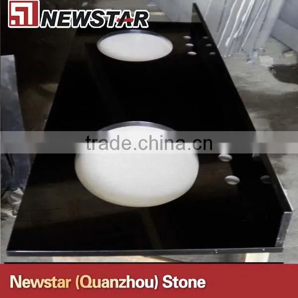 black galaxy granite vanity top for bathroom