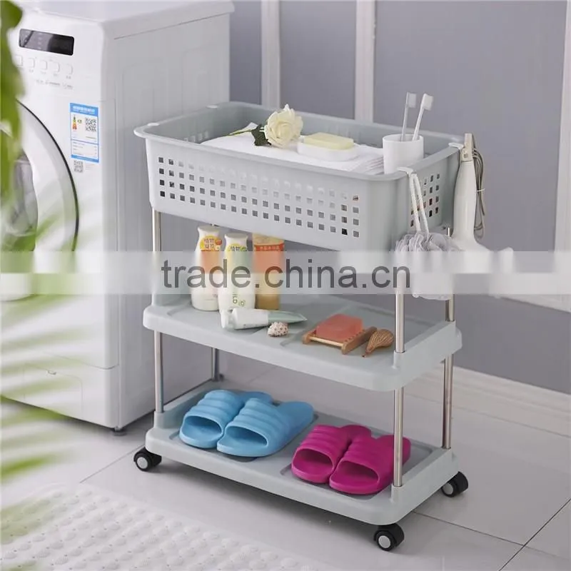 Household Storage 2 Tier Basket for Closet Office Garage Kitchen and Bathroom