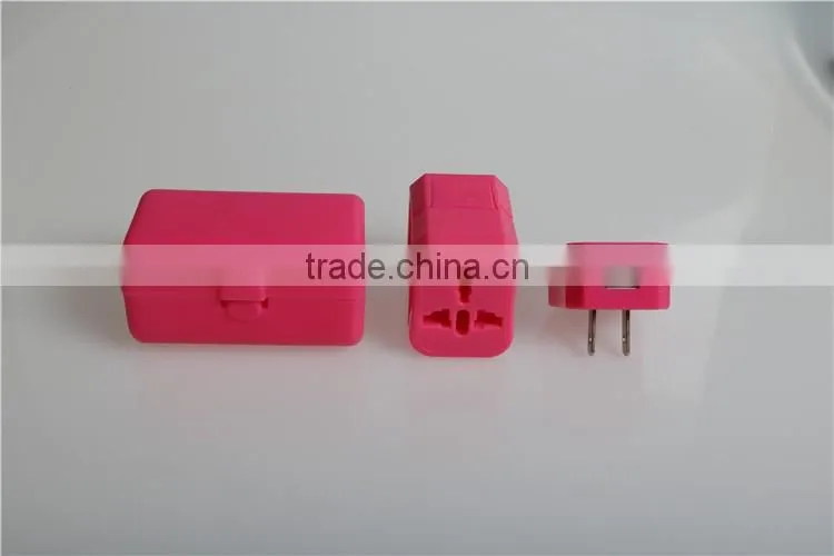 Mini Top Selling Worldwide Unviersal Good Quality Cheap multi travel adapter plug with single USB port