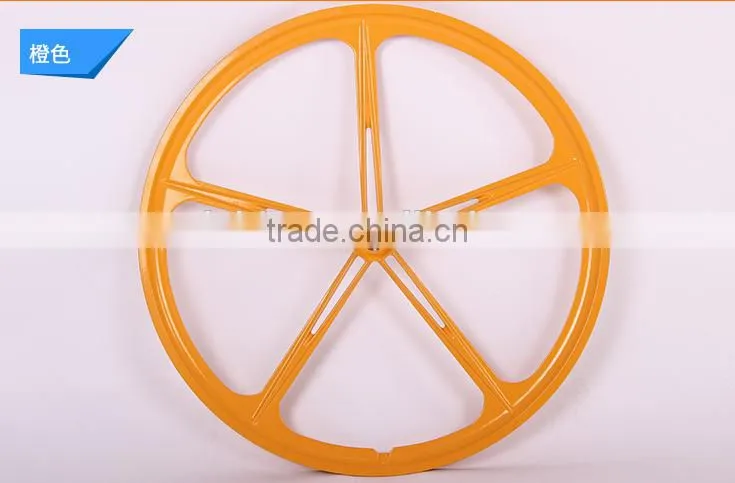 700C lightest strongest magnesium alloy bike wheel /fixed gear type hub bike wheel