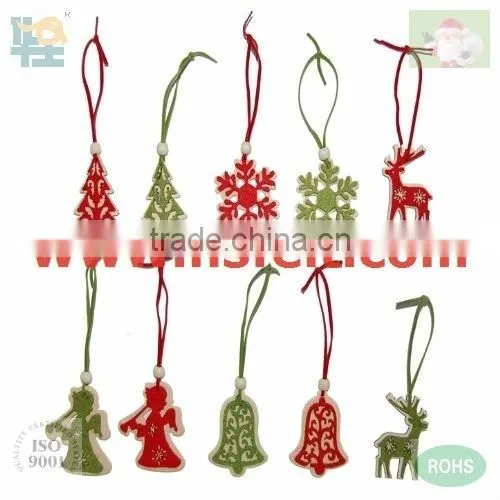 Hanging ornaments on Christmas tree