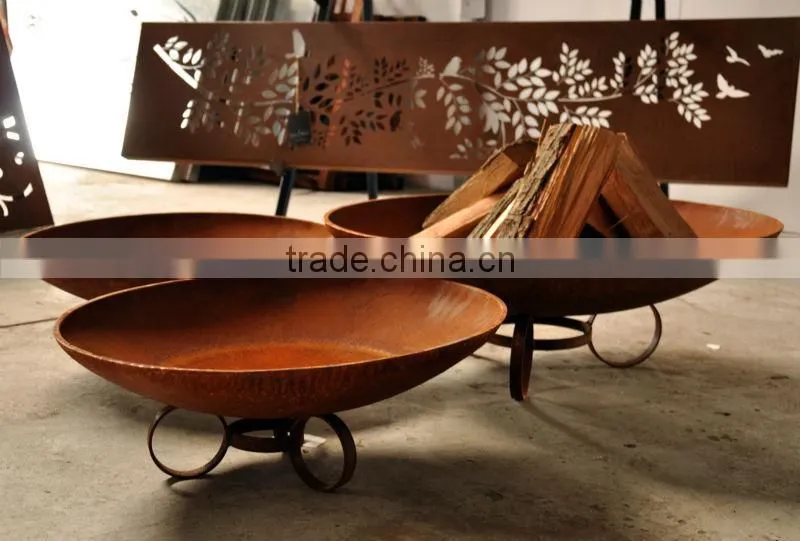 D100cm Decorative Cast Iron Fire Pit / Outdoor Decorative Fire Pit