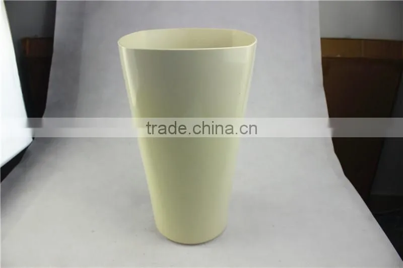 Home garden decorative cream elliptic type pots vases planters HP P02 15