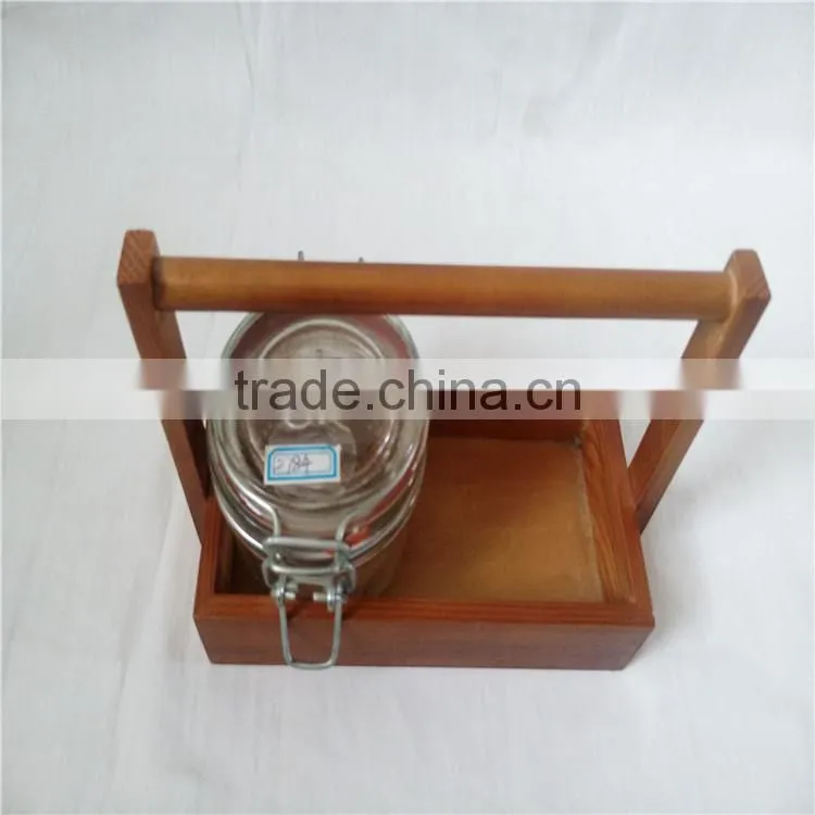 Handmade wooden wine tray