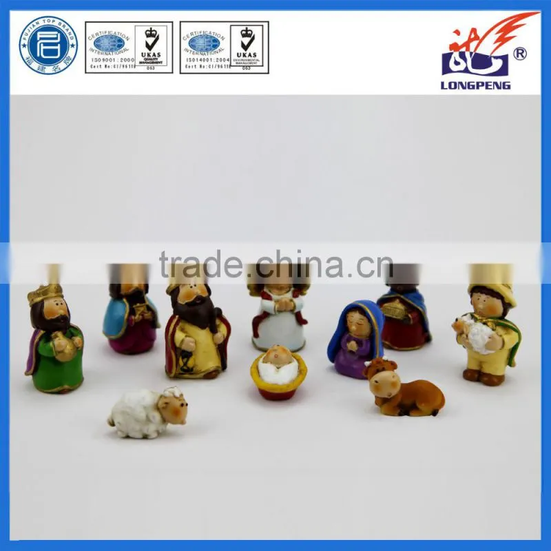 Christmas Polyresin Religious Cartoon Nativity Set Catholic statue