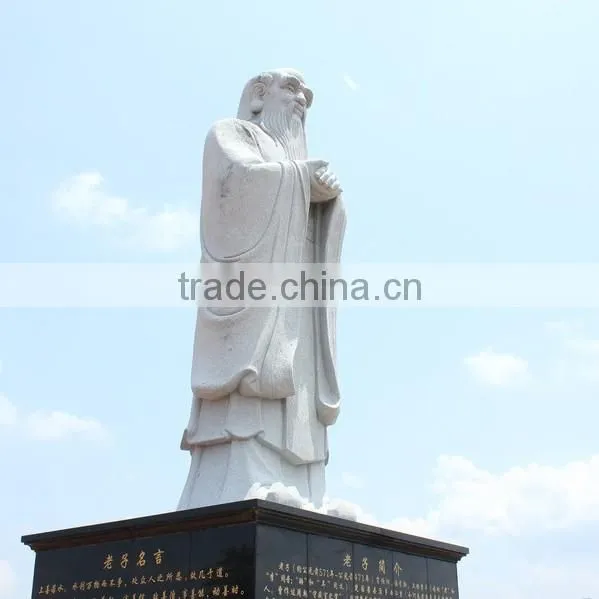 outdoor decoration high quality chinese stone garden statue fo lao zi