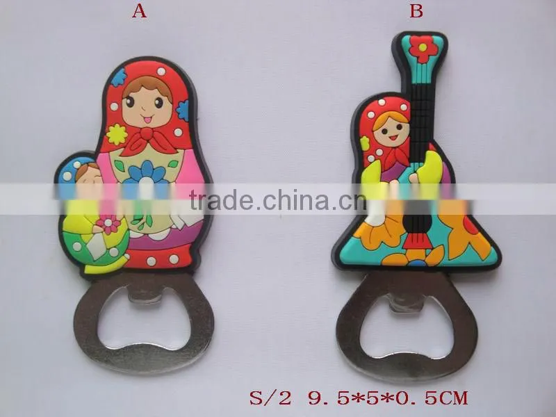 russia souvenirs new Matryoshka doll design refrigerator magnet bottle opener