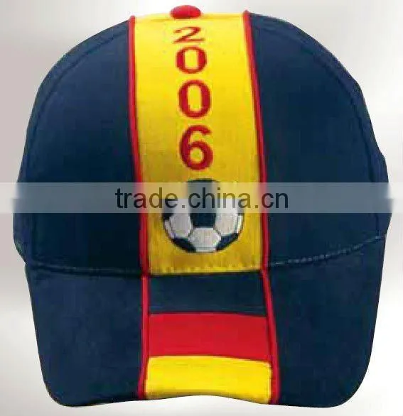 football cap with country flag embroidery