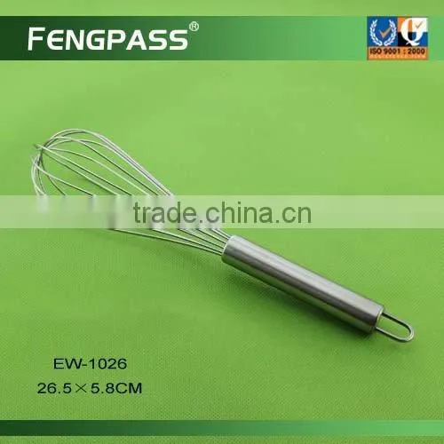 Metal egg whisk , egg beater , silicone egg wisk EW-1006