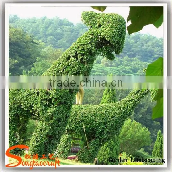 Customized garden decoration artificial topiary factory customized topiary frame animals