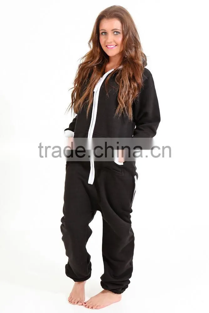 Women's Ladies Sleeping Suit Hoody Hoodie One Piece Tracksuit
