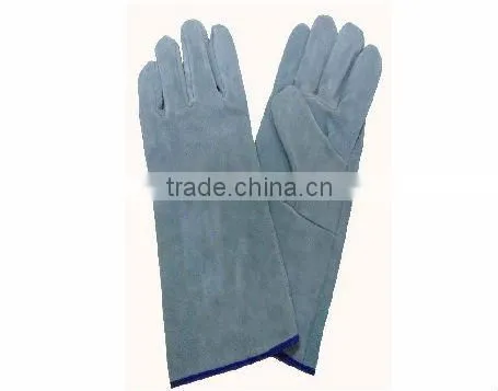 cow split leather welding safety glove/safety working glove