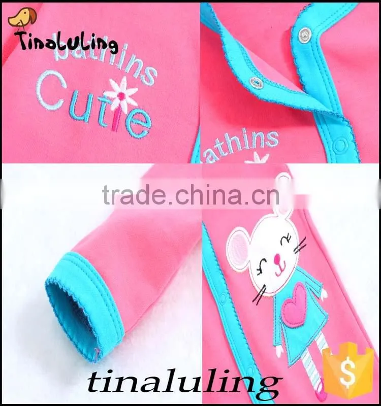 100 cotton infant baby girls romper wholesale girls cute lovely rabbit bodysuits baby jumpsuits