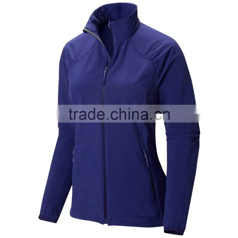 custom colors warm hiking softshell jacket women