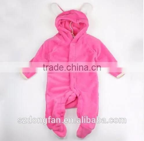 Cartoon Coral Fleece Newborn Baby Romper Costume Baby Clothes Animal Overall Menina Winter Warm Longsleeve Baby Rompers Jumpsuit