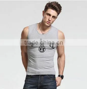 popular custom brand fashion man gym t shirt wholesale