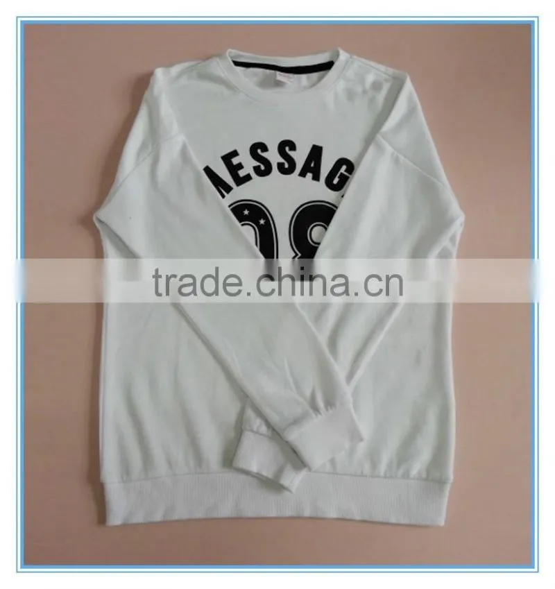 Knitted pullover sweatshirt hoodies, custom hoodies/sweatshirt, plain round neck t-shirt