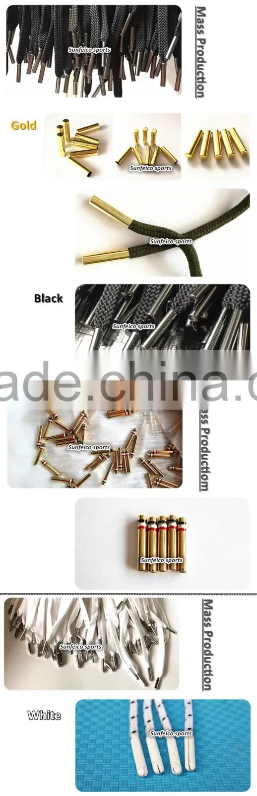 Customized Shoelace Bullet Metal Smooth Ends Aglet - Shoe Lace Tip Replacement - Cylinder Tips Metal Aglets DIY Shoe Lace Tips