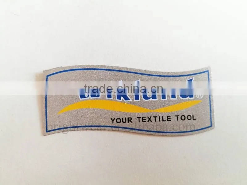 Reflective logo and high visibility letters be sewn on garments or bags