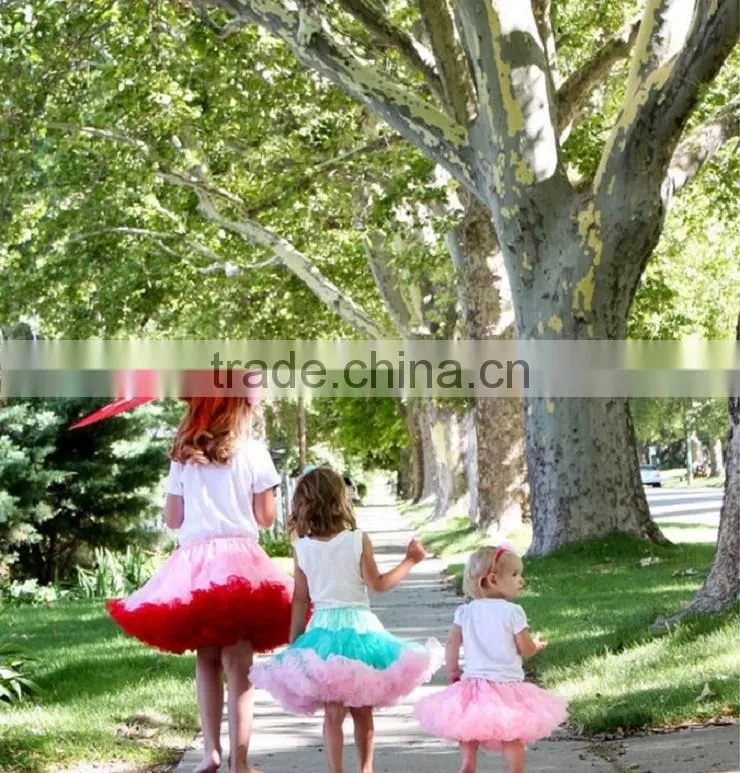 wholesale pettiskirts fluffy tutu pettiskirt rainbow pettiskirt