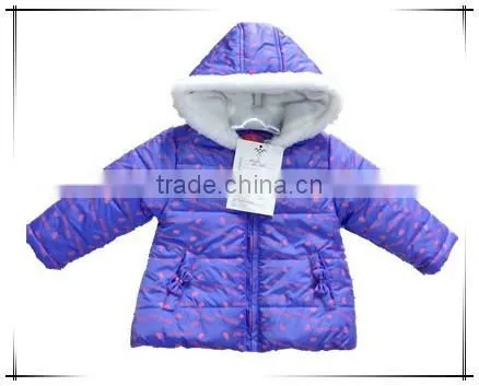 printed padding girls winter coats factory shishi fujian