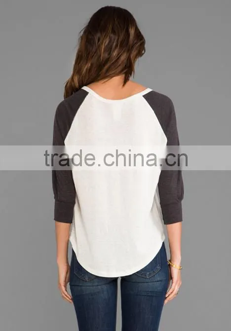 3/4 sleeve raglan t-shirt