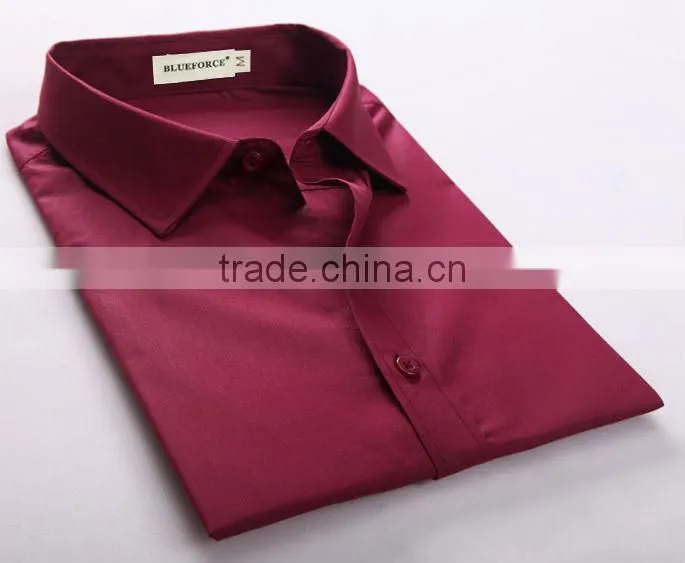 Wholesale manufacturer rosy color dress men shirts in China
