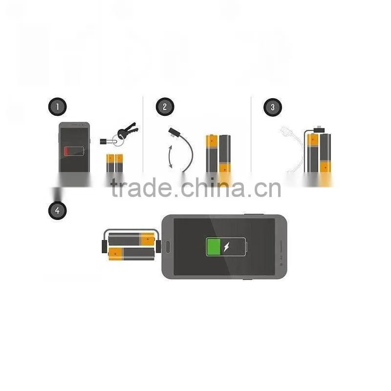 Mini Emergency Charger 5 battery Emergency Charging Adapter For Phone