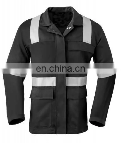 EN20471 Breathable Flame Retardant Anti-Static Jacket with reflective stripes