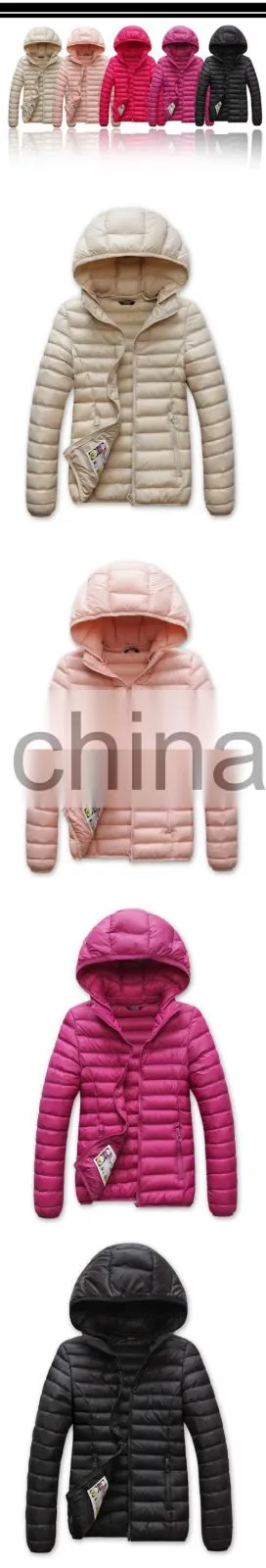 Winter padding sports jacket with detchable hoodies down jacket for adults