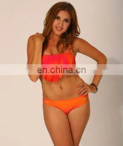 Latest Fashion Red Sexy Woman Bikini Swimwear 2016