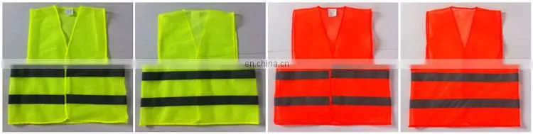 Custom 2017 orange safety vest with logo printed