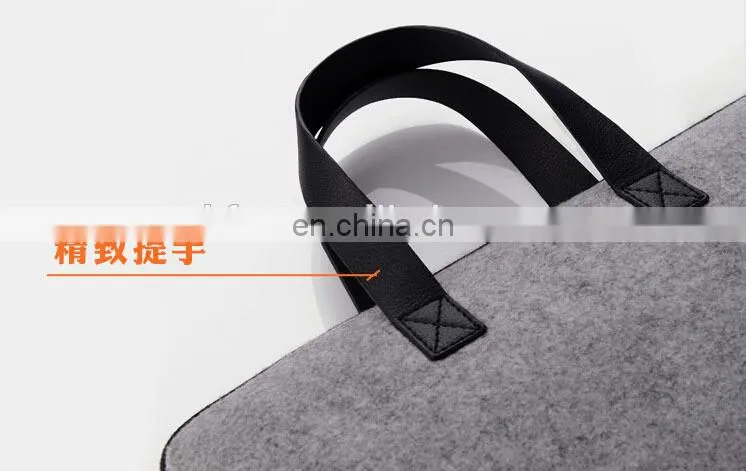 High quality wool felt bag for laptop