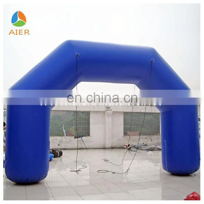 Coustom make bule inflatable finish line arch