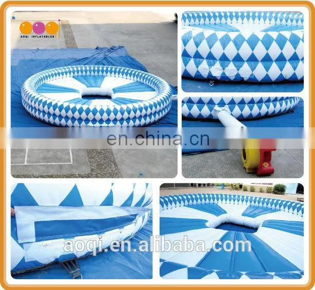 AOQI commercial use outdoor inflatable bullring game for adults