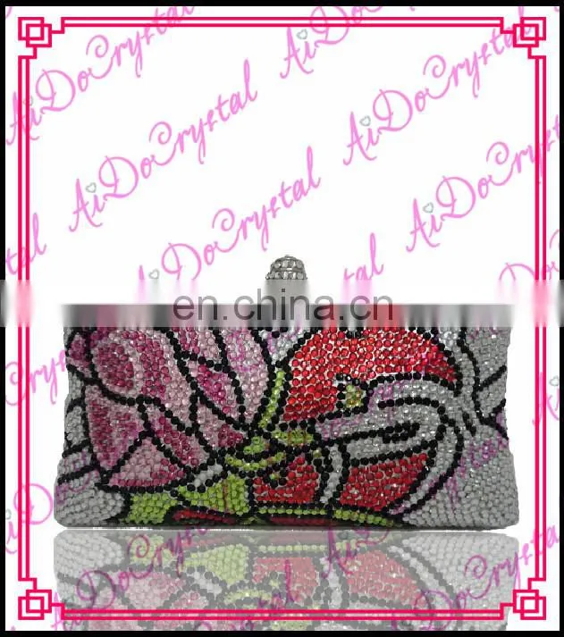 Aidocrystal handmade novelty flower pattern evening clutch for woman