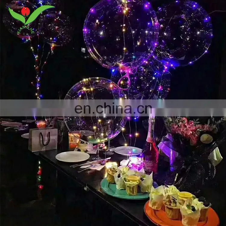 Hot sale event party 24inch inflatable helium balloon christmas ball with lights