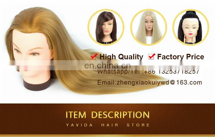 female mannequin head natural hair training mannequins head doll head for training For Hairdresser