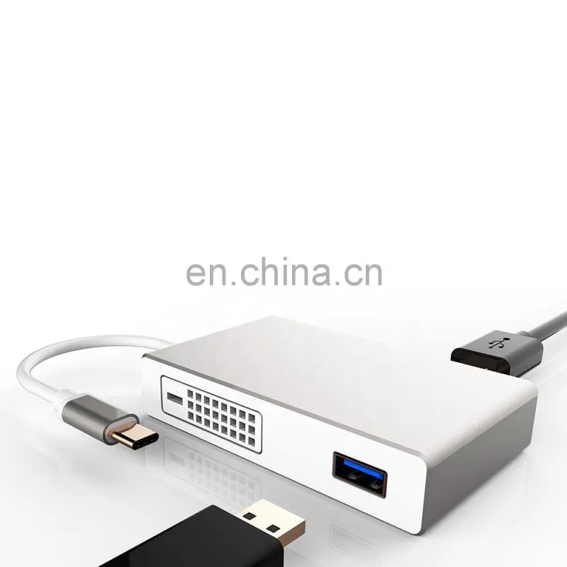 hot selling video converter type c 4 in 1 adapter
