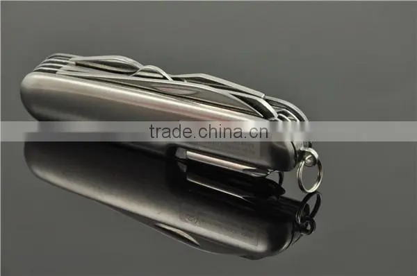 polish 420/430 stainless steel multi knife lighter pocket knife