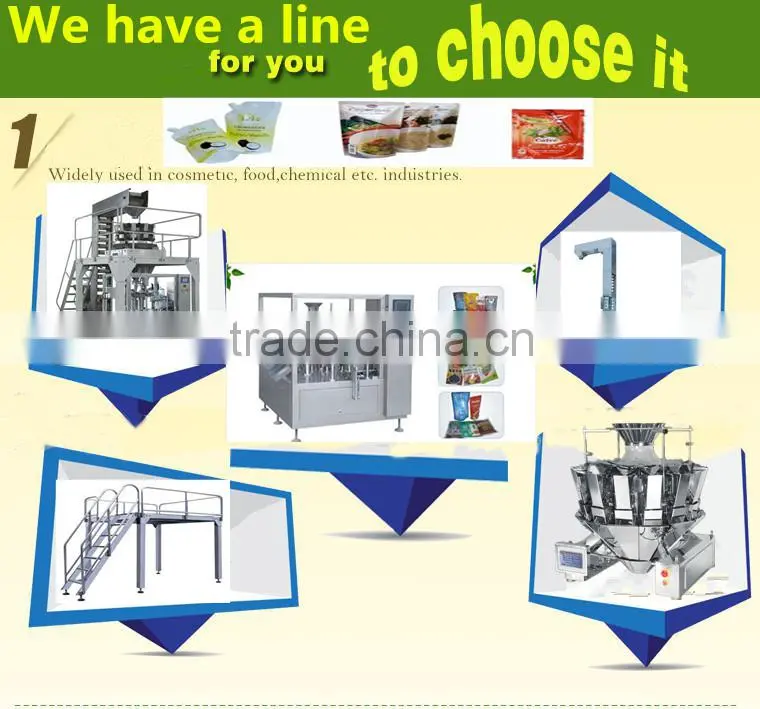 china supplier premade pouch rotary filling and sealing machine made in china