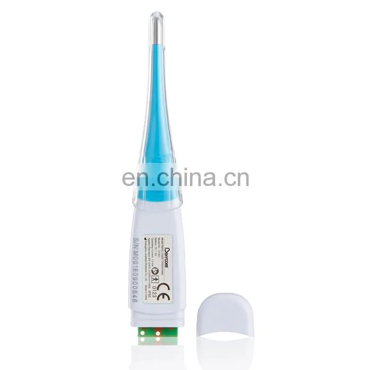 Waterproof smart sensor digital mini basal body temperature pen type armpit clinical anus oral thermometer with flexible probe