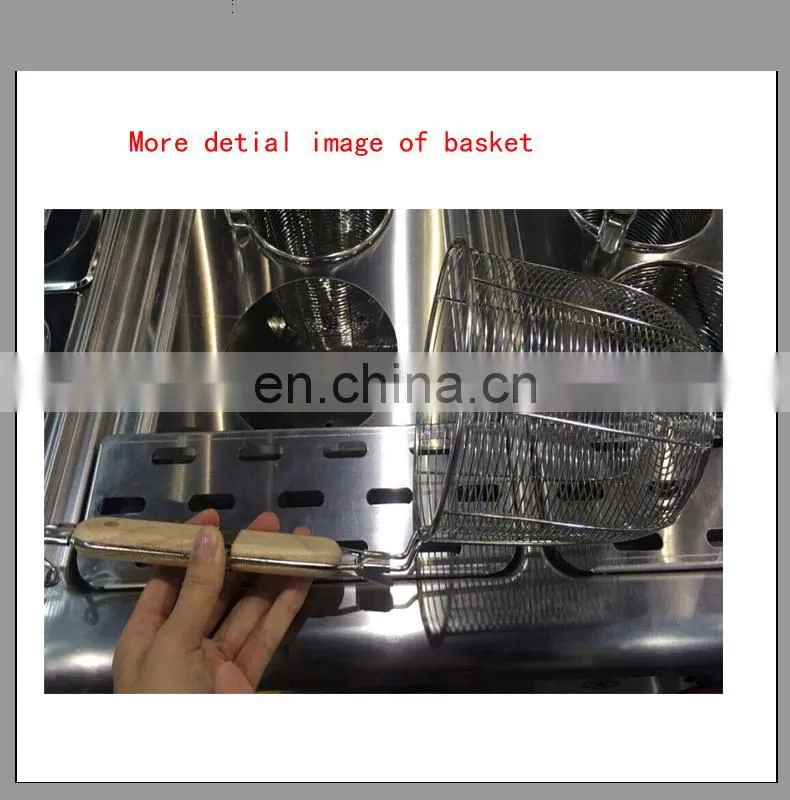 Stainless Steel Commercial Vertical 6 basket Gas Pasta Cooker With cabinet